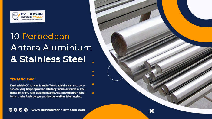 10 Perbedaan Antara Aluminium & Stainless Steel